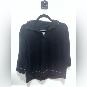 Sag Harbor Collared Sweater Shirt